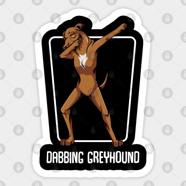 Sighthound - Dabbing Dab Funny Greyhound Dog Lover Sticker by Lumio Gifts